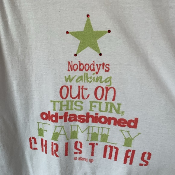 Altered Ego Grizwald Christmas Top 3/4 Sleeves - Picture 2 of 5